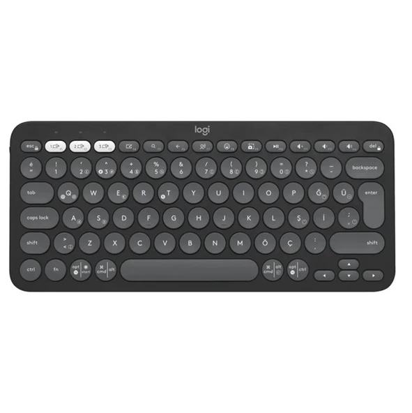 Logitech K380s Çakıl Tuşlu Bluetooth Klavye Siyah ürün görseli 1
