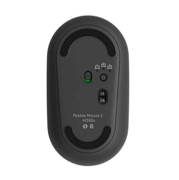 Logitech M350s Pebble 2 Bluetooth Mouse Grafit - Resim 3