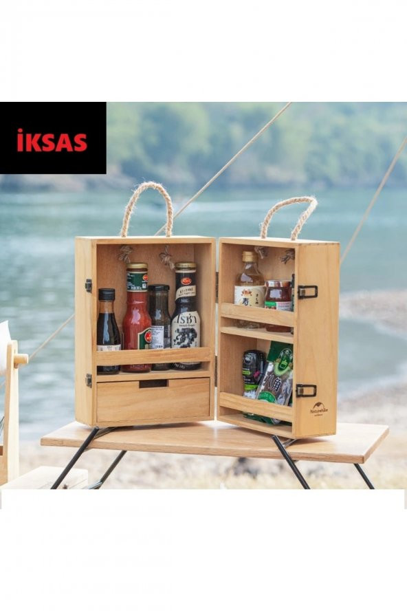 Ahşap Kamp Ve Piknik Çantası ürün görseli 1