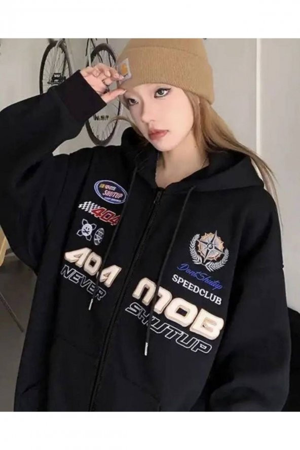 MOTORSPORT OVERSİZE KALIN SWEATSHİRT ürün görseli 1