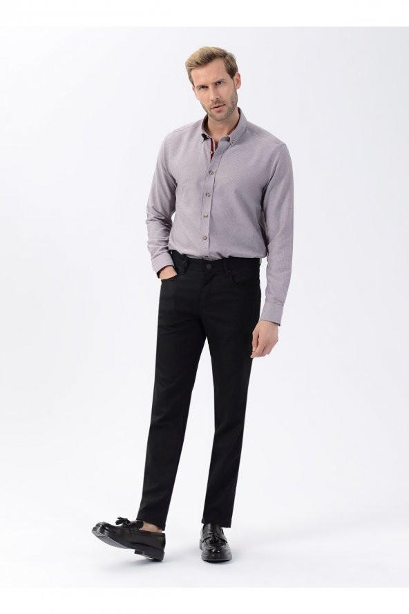 Normal Bel Normal Paça Slim Fit Siyah Erkek Pantolon Pn1014100161 ürün görseli 1