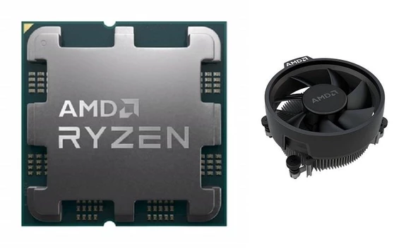 Amd Ryzen 5 7500F AM5 3.7 GHz 32 MB 65 W Tray+Fan (Kutusuz, Soğutuculu) MPK İşlemci ürün görseli 1