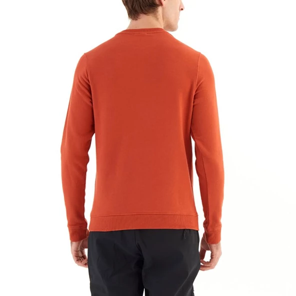 Columbia M Basic Crew Erkek Sweatshirt Turuncu CS0204-636 - Resim 2