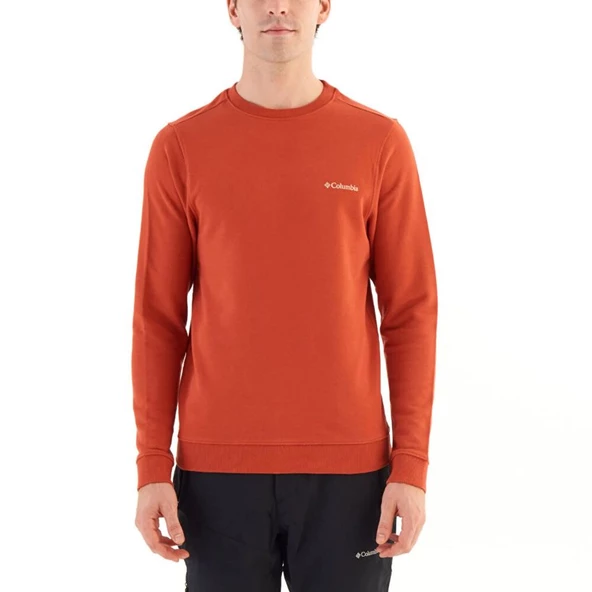 Columbia M Basic Crew Erkek Sweatshirt Turuncu CS0204-636 ürün görseli 1