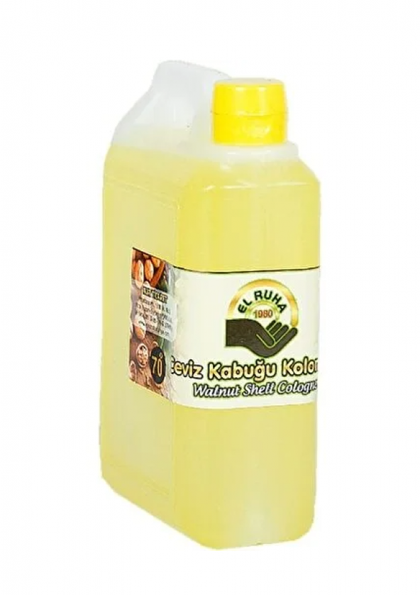 El Ruha Ceviz Kabuğu 70° Kolonyası Çanta (Bidon) 900ML ürün görseli 1