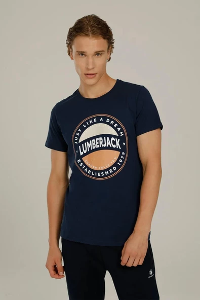 LUMBERJACK CT1139 ISLAND LOGO T-SHIRT 2FX ürün görseli 1