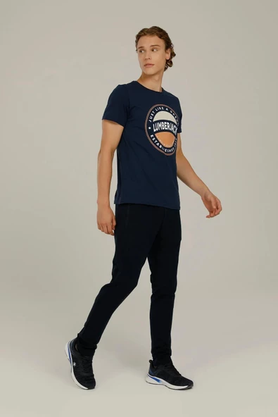 LUMBERJACK CT1139 ISLAND LOGO T-SHIRT 2FX - Resim 4