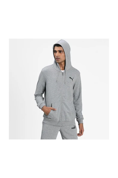 PUMA ESS SMALL LOGO FZ HOODIE - Resim 6