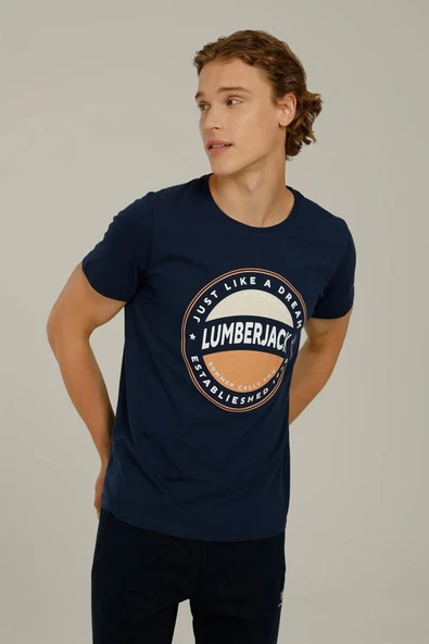 LUMBERJACK CT1139 ISLAND LOGO T-SHIRT 2FX - Resim 6