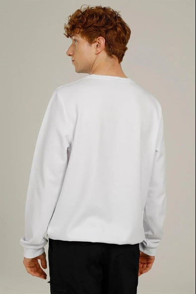 LUMBERJACK CT1047 RENATO LOGO SWEATSHIRT 2FX - Resim 3