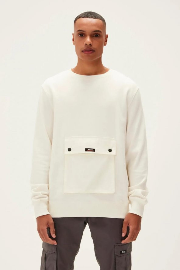 BAD BEAR KANGAROO CREWNECK ERKEK SWEATSHIRT - Resim 2