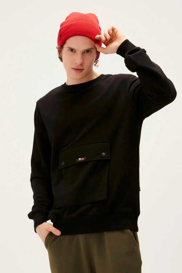 BAD BEAR KANGAROO CREWNECK ERKEK SWEATSHIRT - Resim 11
