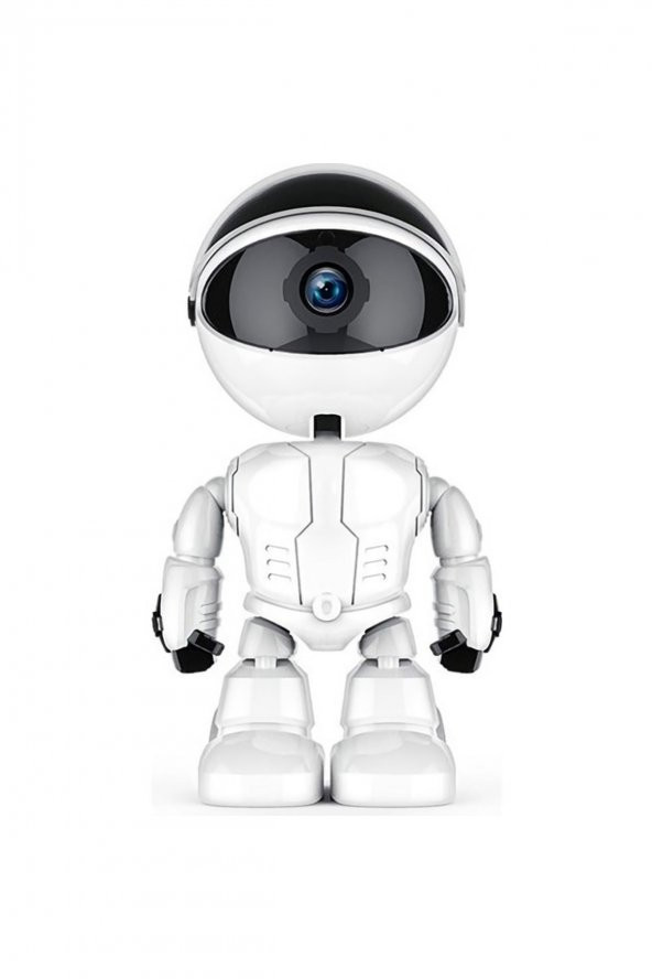 Robot Görünümlü Wifi Güvenlik Kamerası Kablosuz Gece Görüşlü Iç Mekan Camera ürün görseli 1