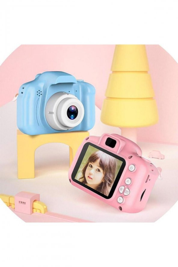 Mini 1080p Çocuklar Için Dijital Fotoğraf Makinesi-oyun,müzik,son Versiyon ürün görseli 1