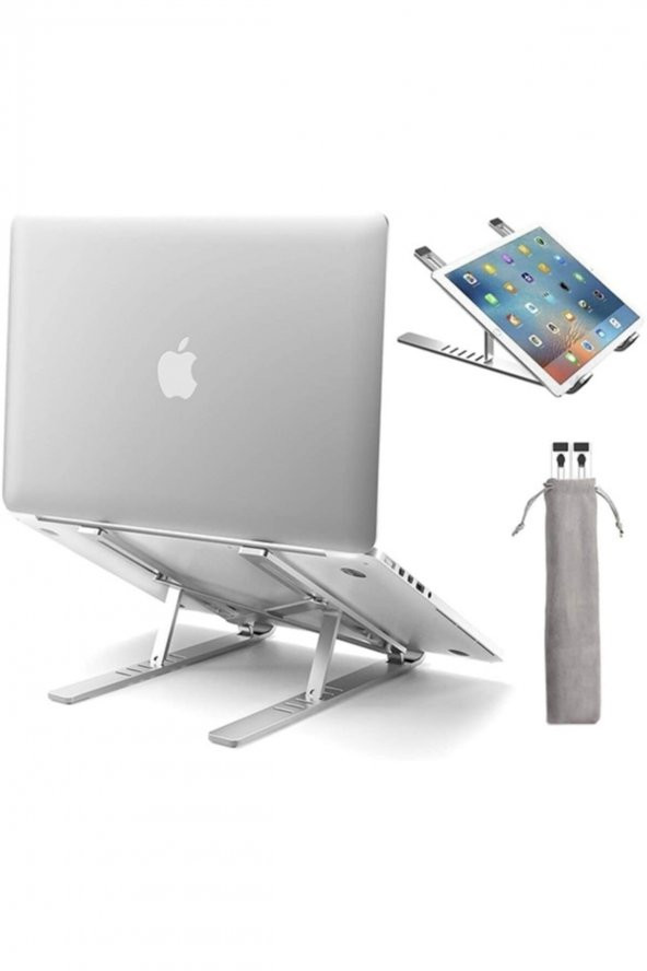Alüminyum Manyetik Katlanabilir Ayarlı Dizüstü Laptop Standı ürün görseli 1