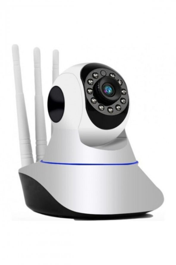 Kablosuz Wifi Ip Kamera 1080p Full Hd 3 Mp Hareketli Kamera Gece Görüşlü Beyaz 0072632196055 ürün görseli 1