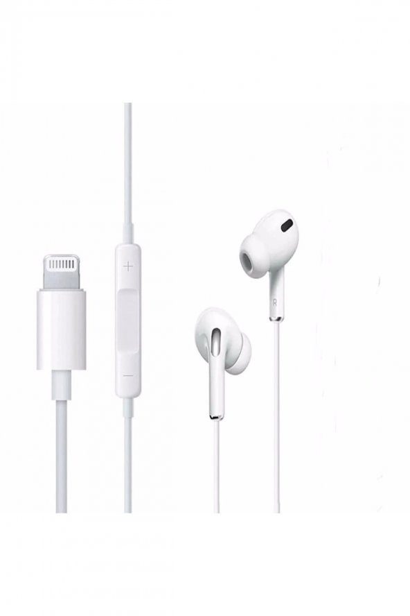 Iphone Lightning Uçlu Silikonlu Mikrofonlu Kulaklık Pop Up Direk Bağlantı ürün görseli 1