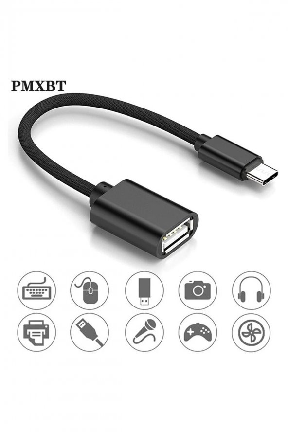 Type-c To Usb Otg Dönüştürücü Mini Aktarım Kablosu - Resim 3