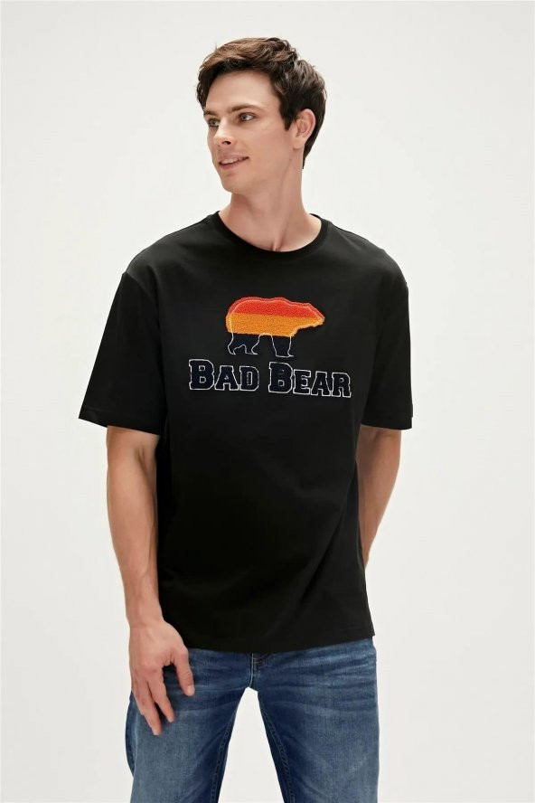 BAD BEAR TRIPART ERKEK T-SHIRT - Resim 4