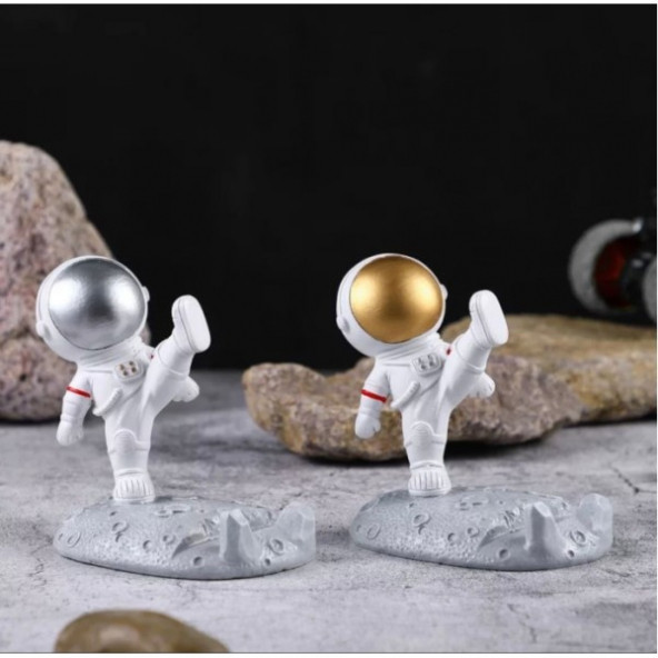 Masa Üstü Telefon Standı 3D Sevimli Astronot Telefon Standı ürün görseli 1