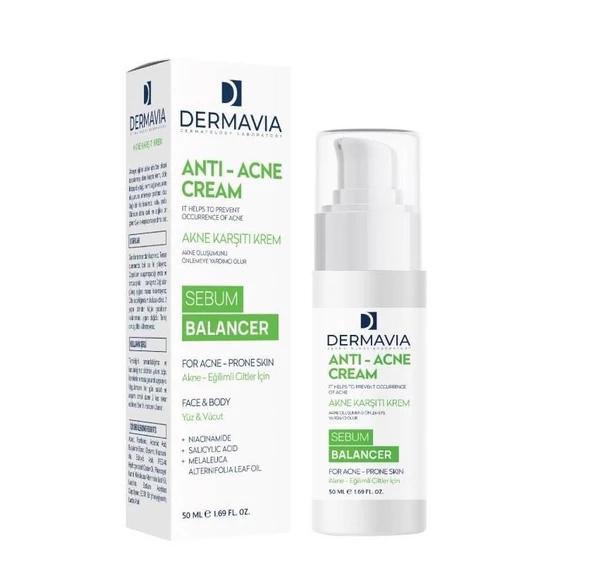 Dermavia Akne Karşıtı Krem 50 ml ürün görseli 1