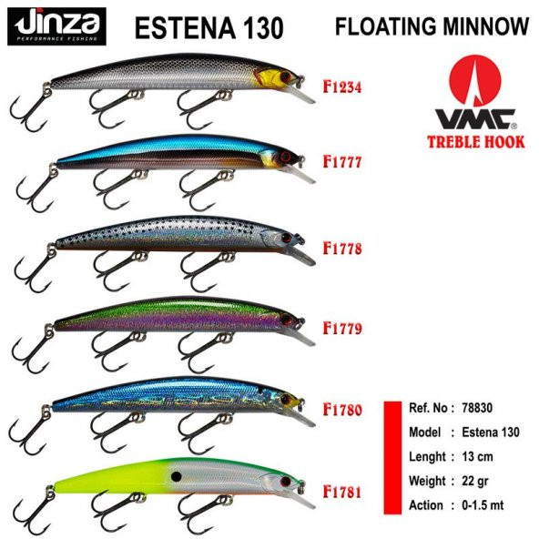 Jinza Estena 130 mm 22 gr Maket Balık ürün görseli 1
