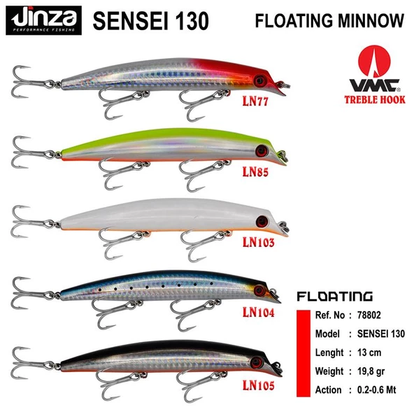 Jinza Sensei 130 mm 19.8 gr Maket Balık ürün görseli 1