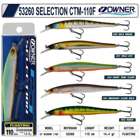 Owner 53260 Ct Minnow 110 Mm 14.4g Maket Balık ürün görseli 1