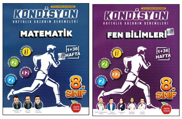 Newton 8. Sınıf LGS Matematik + Fen Bilimleri Kondisyon Denemeleri 2 Kitap ürün görseli 1