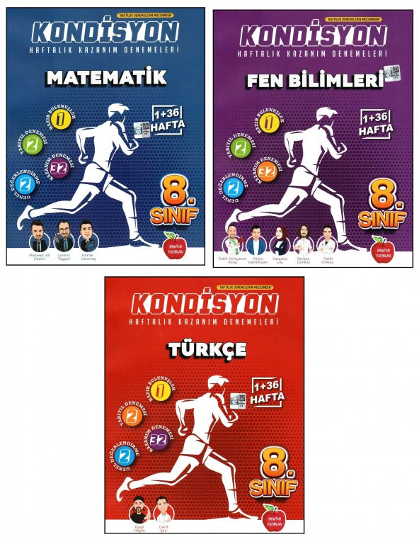 Newton 8. Sınıf LGS Matematik + Fen Bilimleri + Türkçe Kondisyon Denemeleri 3 Kitap ürün görseli 1