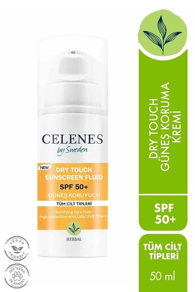 Celenes Herbal Dry Touch Güneş Koruyucu SPF 50+ 50 ML ürün görseli 1