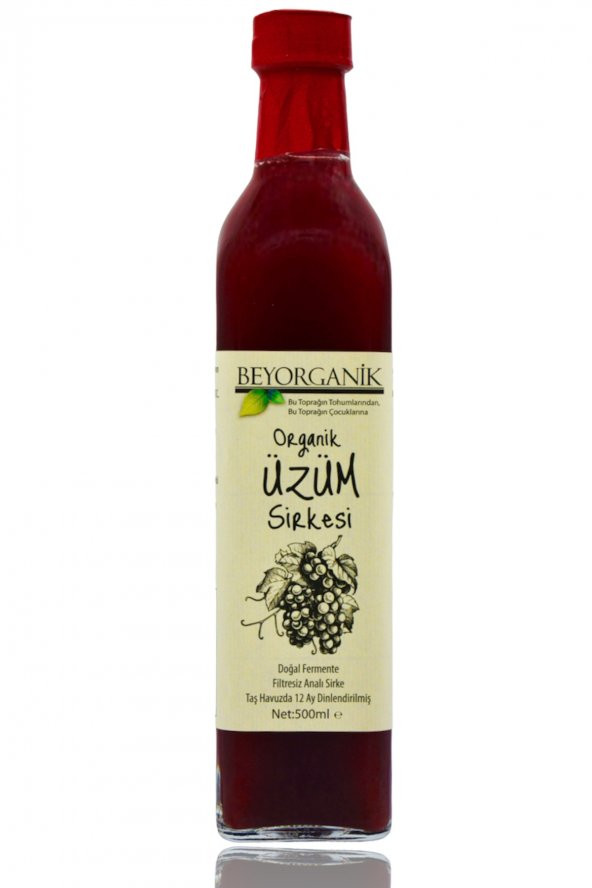 BEYORGANİK Organik Üzüm Sirkesi 500ml ürün görseli 1