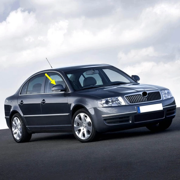 Skoda Superb 2006-2007-2008 Sağ Dış Dikiz Ayna Kapağı 1K0857538 ürün görseli 1