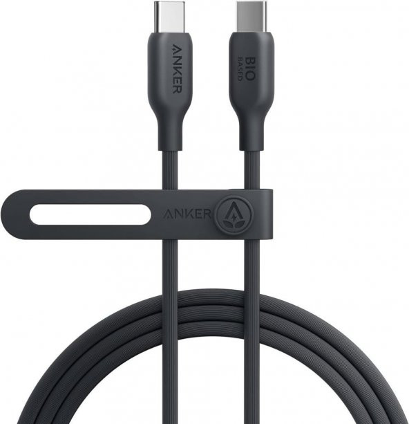 Anker 543 USB-C to USB-C 140W Şarj Destekli 1,8m Şarj Kablosu (Eco Friendly) - Siyah - OUTLET ürün görseli 1
