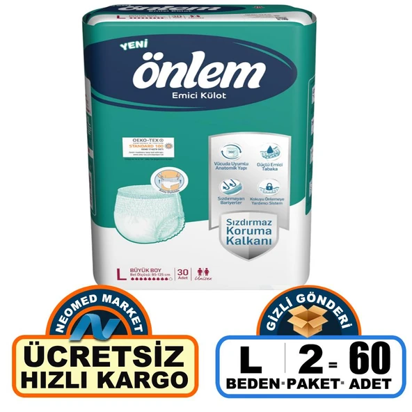 Önlem Emici Külot L-Large Beden 60 Adet ürün görseli 1