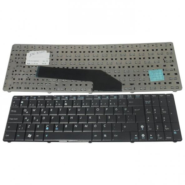 Asus K50ij, KA50IJ, K70ij N51 Notebook Klavyesi - TR ürün görseli 1