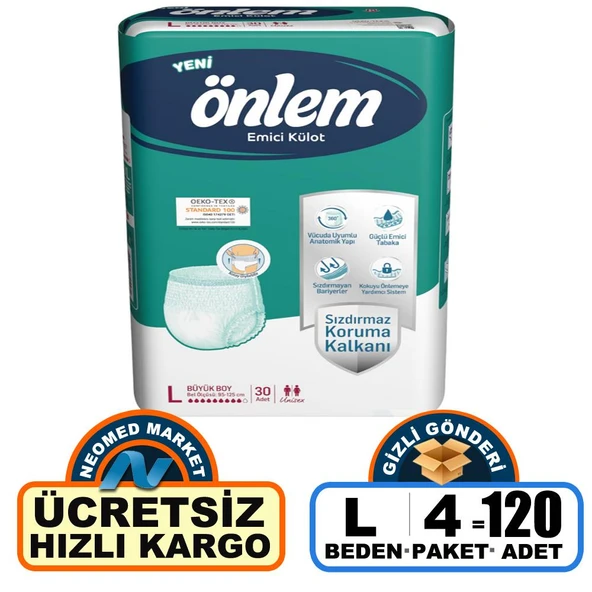 Önlem Emici Külot L-Large Beden 120 Adet ürün görseli 1