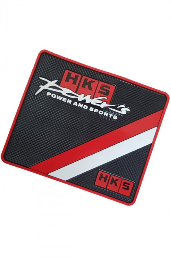 Kaydırmaz Silikonlu Ped Araç Göğüs Torpido Ev Ofis Çok Amaçlı HKS Desenli 19 cm x 16,5 cm ürün görseli 1