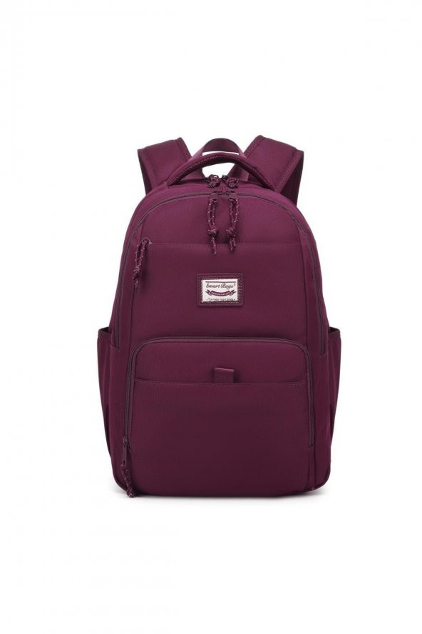 Bagacar Smart Bag 3159 Okul ve Günlük Laptop Bölmeli Sırt Çantası Bordo ürün görseli 1