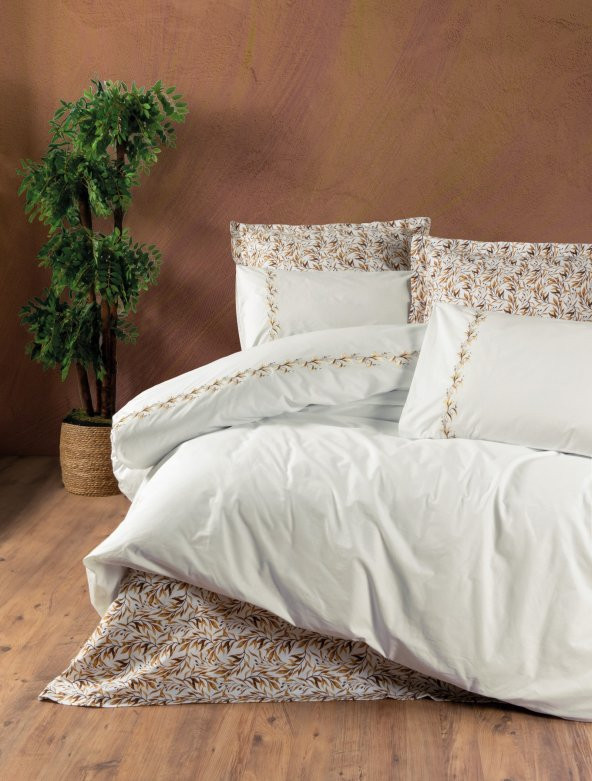 Cotton Box Majestic Çift Kişilik Nevresim Takımı Polite Tarçın ürün görseli 1