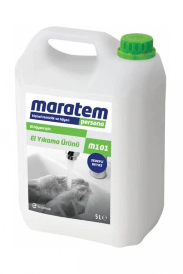 Maratem M101-1 Sıvı El Sabunu Beyaz Sedefli 5 Lt ürün görseli 1