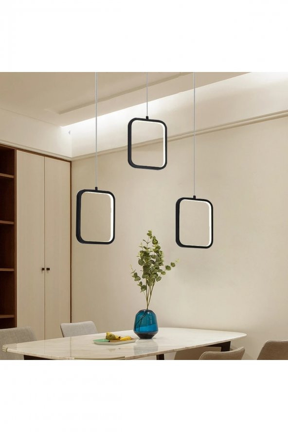 Bitola / 65 cm / Kare Sarkıt / 3 Renk Işık / Antrasit Gövde ürün görseli 1