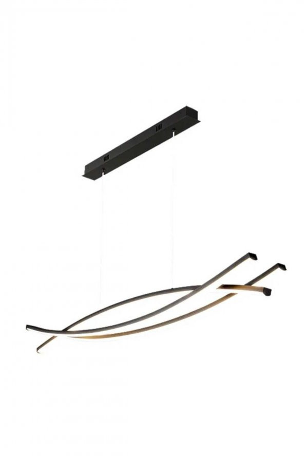 Akya / Sarkıt Avize / 90 cm / Antrasit Gövde / 3 Renk Işık - Resim 3