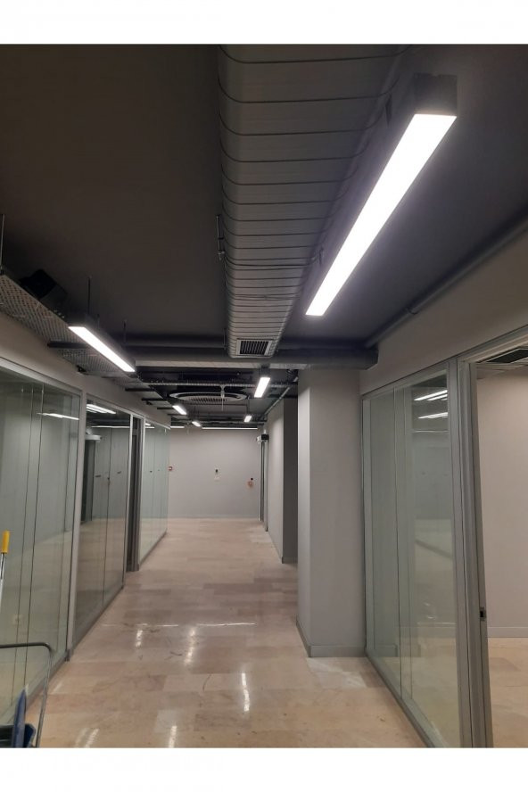 Luna / 150 cm / Sarkıt Avize / 3 Renk Işık / Antrasit Gövde ürün görseli 1