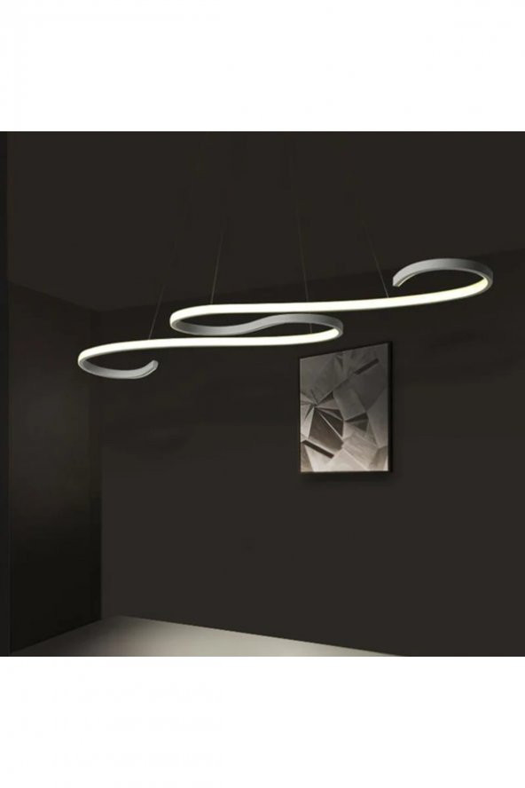 İnfinity / Sarkıt Avize / 120 cm / Antrasit Gövde / 3 Renk Işık ürün görseli 1