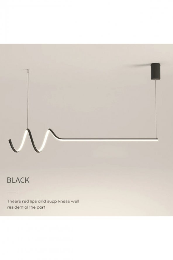 Minimal / Sarkıt Avize / 120 cm / 3 Renk Işık / Antrasit Gövde ürün görseli 1
