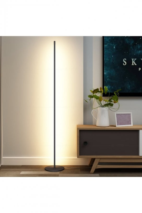 Düz / 150 cm / Lambader / Antrasit Gövde / 3 Renk Işık / 3 Yıl Garanti ürün görseli 1