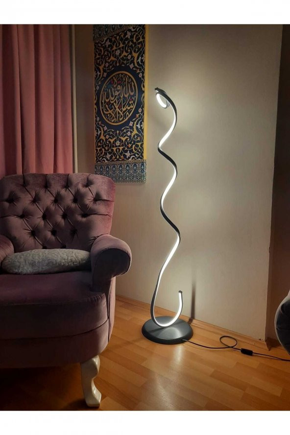 Snake / 120 cm / Lambader / Antrasit Gövde / 3 Renk Işık / 3 Yıl Garanti ürün görseli 1
