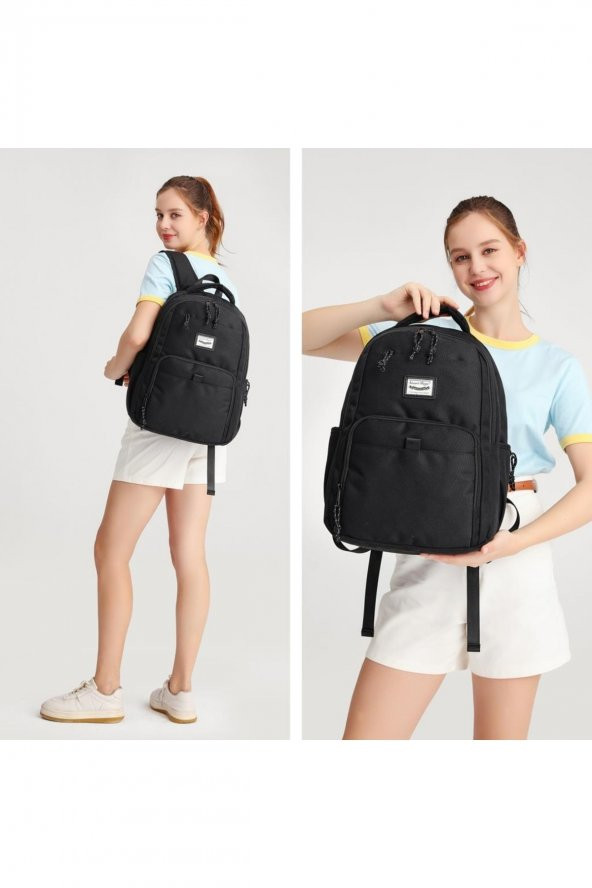 Bagacar Smart Bag 3159 Okul ve Günlük Laptop Bölmeli Sırt Çantası Lila ürün görseli 1
