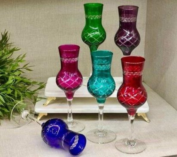 ROYKİNG 6 LI AYAKLI KAHVE YANI SU BARDAK ürün görseli 1